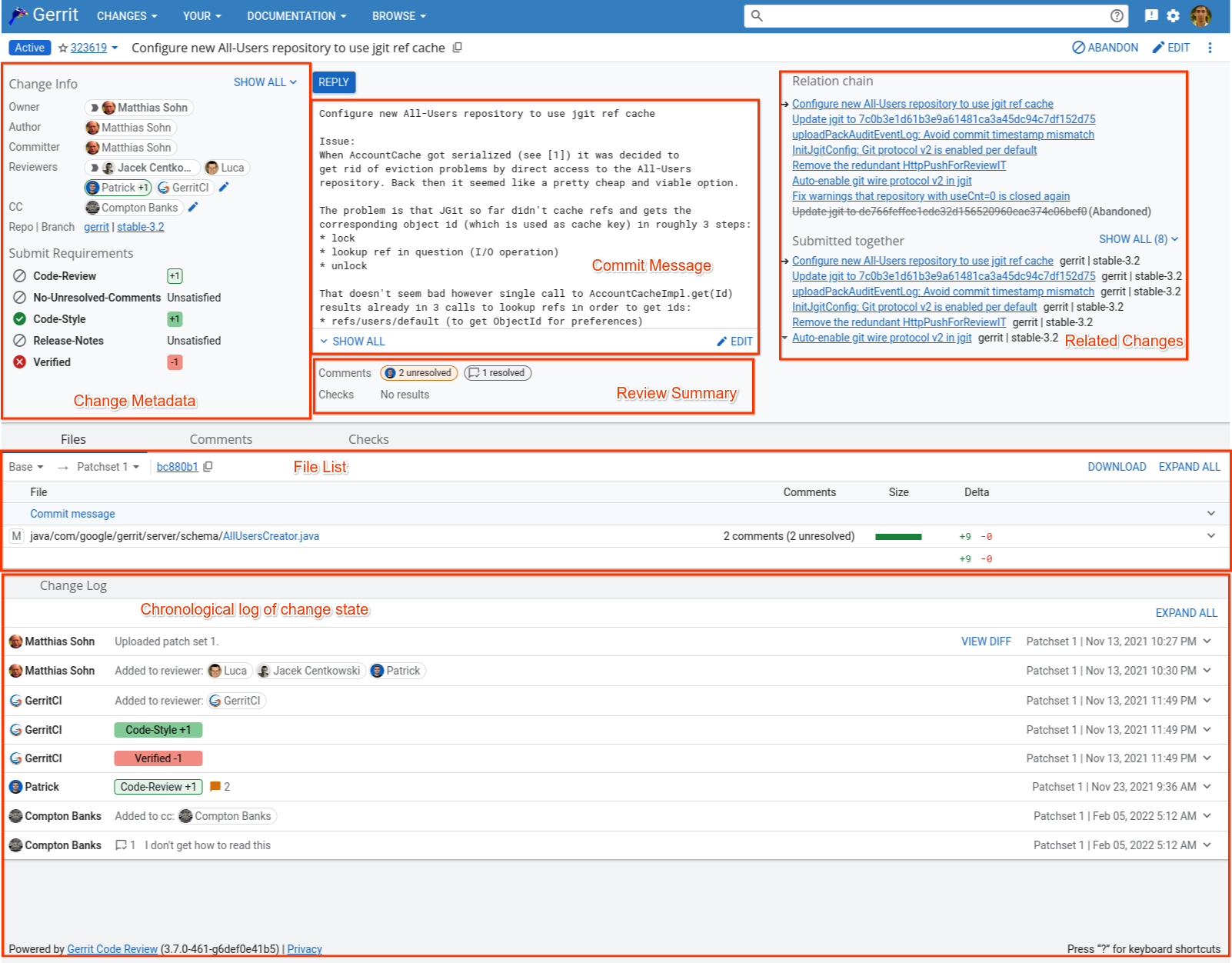 user review ui change screen annotated